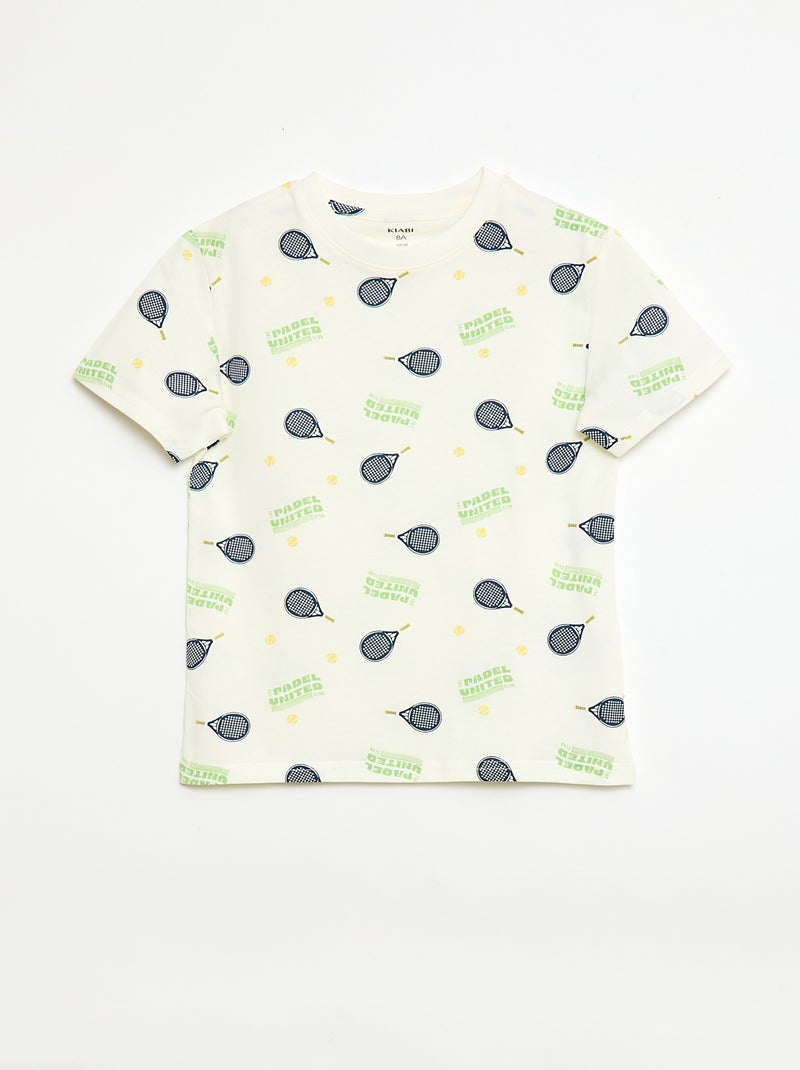 Lot de 3 t-shirts en coton Jaune - Kiabi