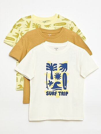 Lot de 3 t-shirts en coton