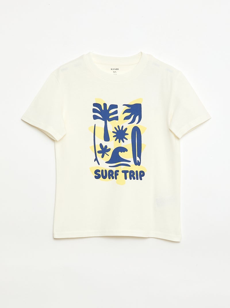 Lot de 3 t-shirts en coton Jaune - Kiabi