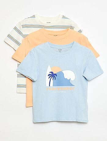 Lot de 3 t-shirts en coton