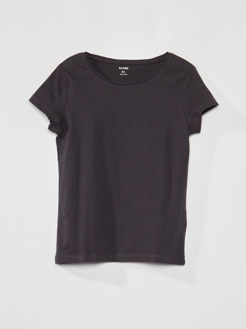 T-shirt long à col rond Rose - Kiabi Afrique