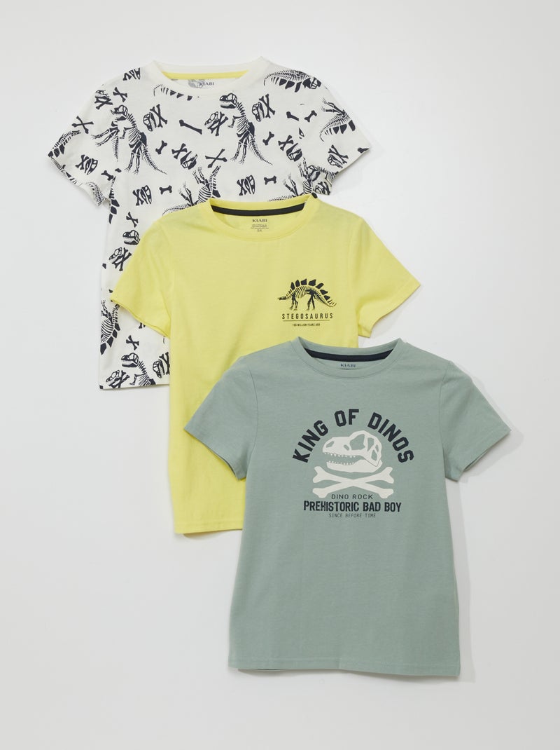 Lot de 3 t-shirts en jersey Bleu - Kiabi