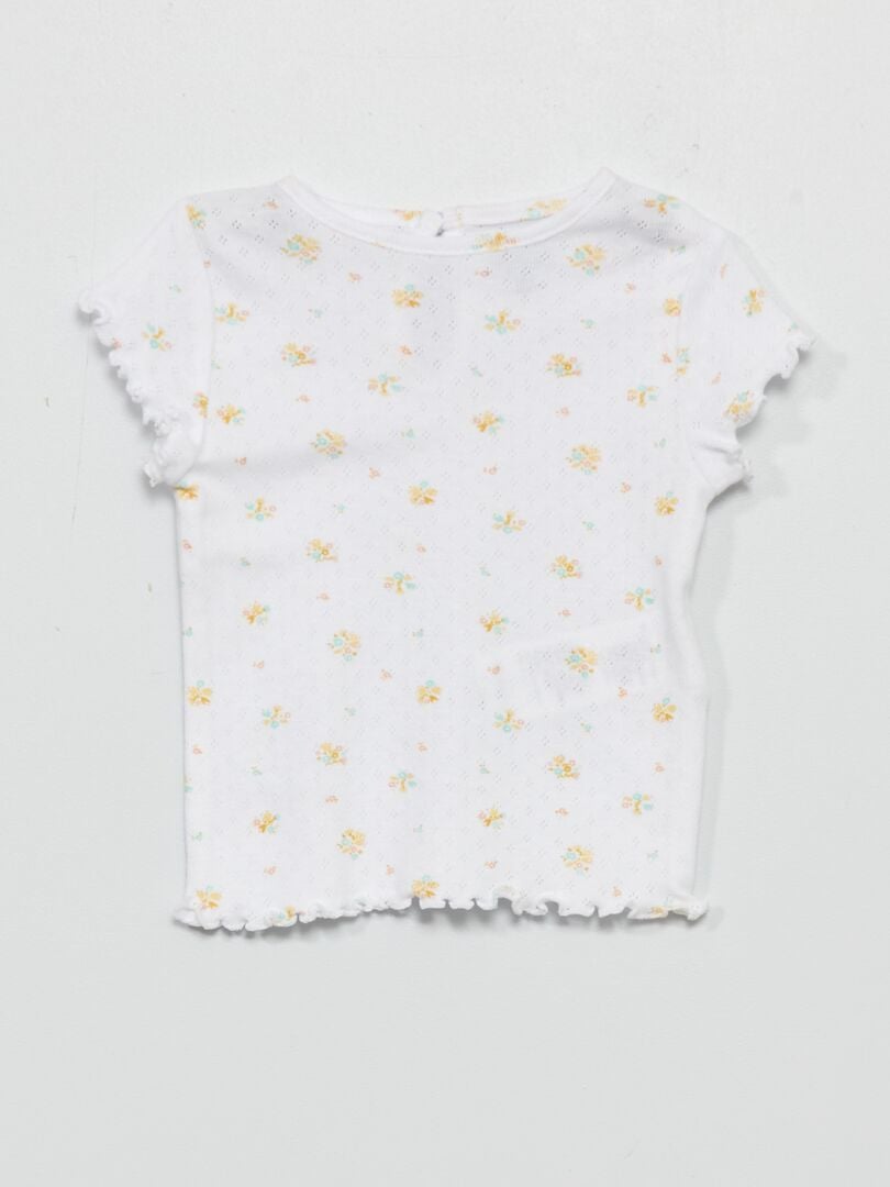 Tissu Polyester Pointelle Blanc Cassé - Vente Au Mètre, Parfait Pour La Couture