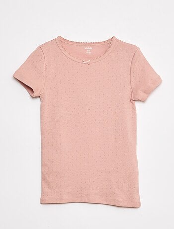 Lot de 3 t-shirts en maille pointelle