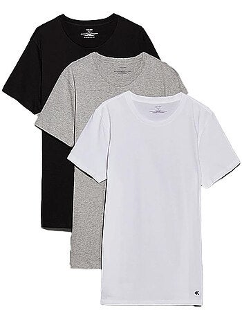 Lot de 3 T-Shirts Homme Calvin Klein Jeans