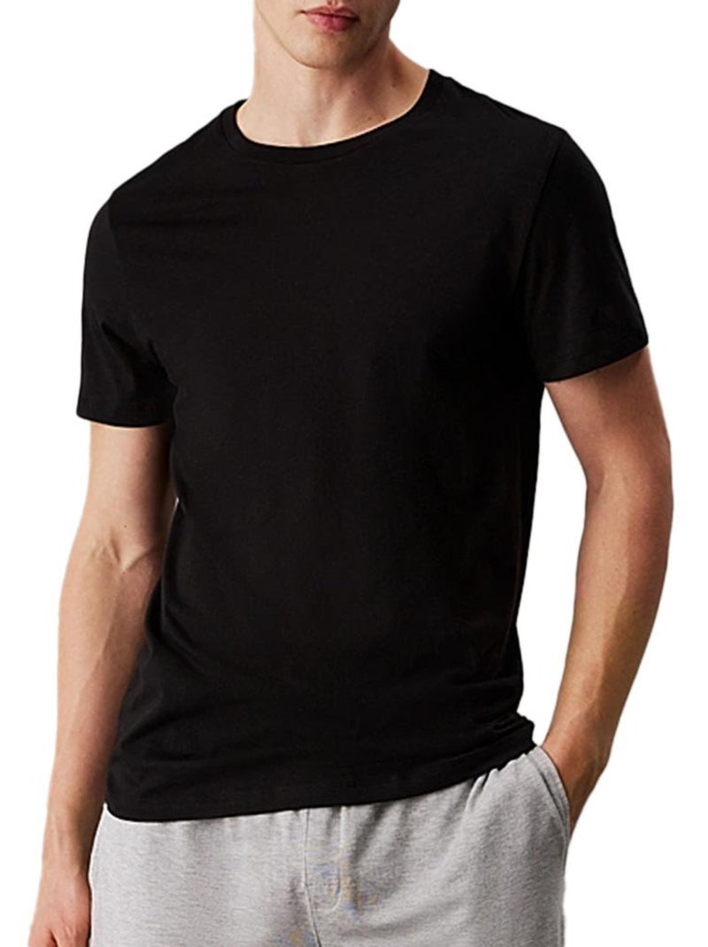 Lot de 3 T-Shirts Homme Calvin Klein Jeans Gris Argenté - Kiabi