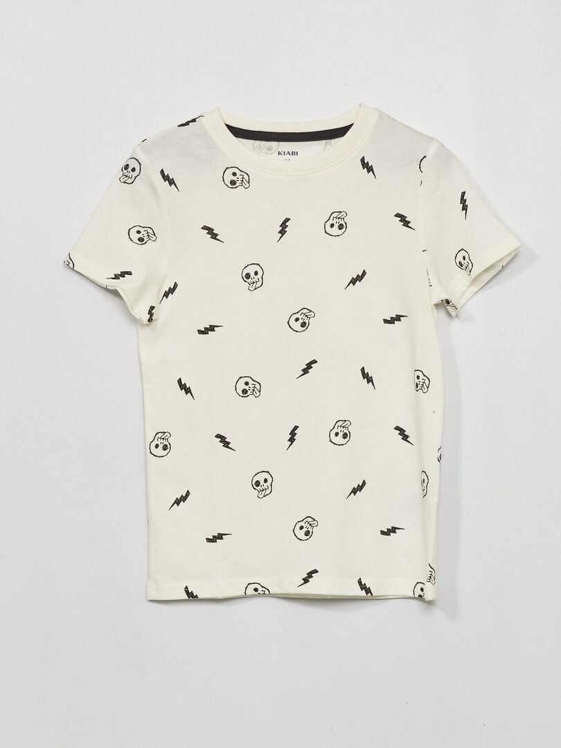 Lot de 3 t-shirts imprimés Bleu - Kiabi