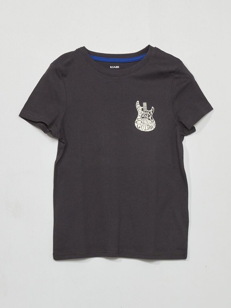 Lot de 3 t-shirts imprimés Bleu - Kiabi