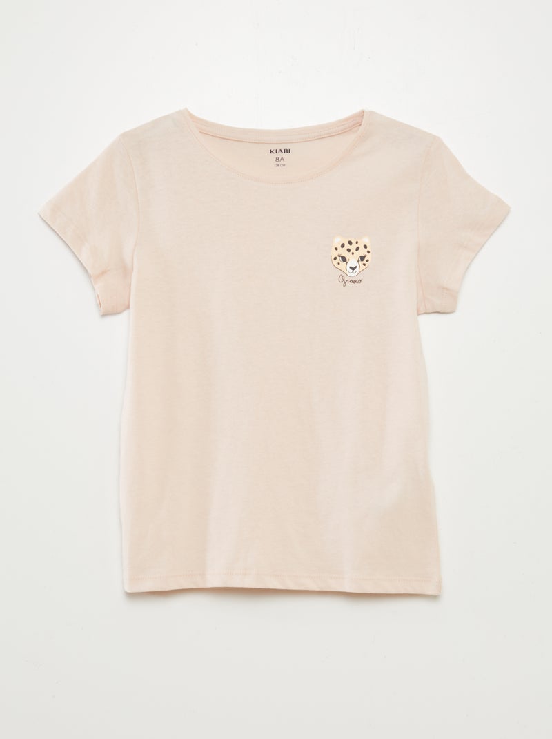 Lot de 3 t-shirts manches courtes Beige - Kiabi