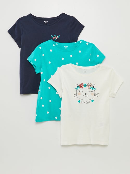 Lot de 3 t-shirts manches courtes - Kiabi