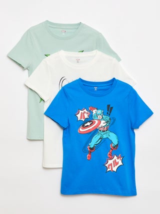 Lot de 3 T-shirts 'Marvel' à manches courtes