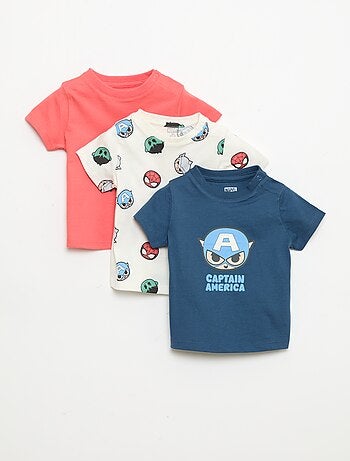Lot de 3 T-shirts 'Marvel' 'Avengers'