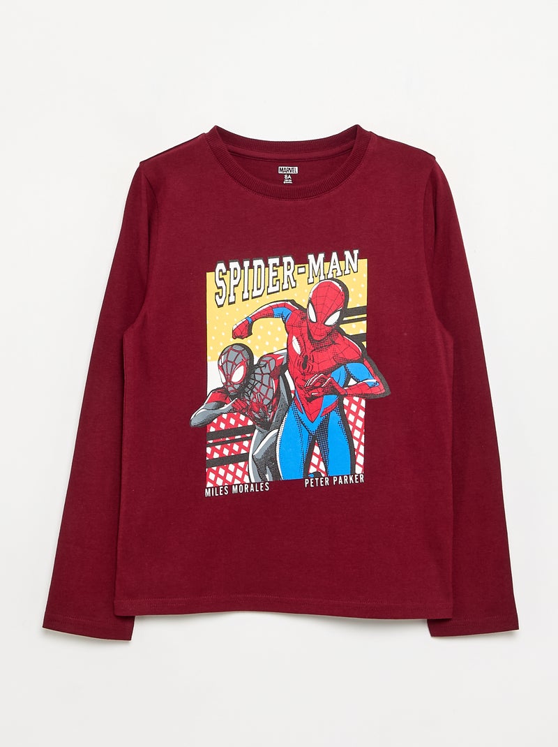 Lot de 3 T-shirts "Marvel' 'Spiderman' à manches longues Rouge - Kiabi