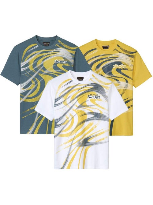 Lot de 3 T-shirts Sport Running  - ATLAS FOR MEN - Kiabi