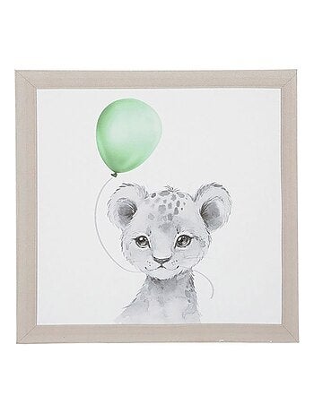Lot de 3 tableaux toile Balloons 30x30 cm
