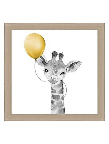 Lot de 3 tableaux toile Balloons 30x30 cm