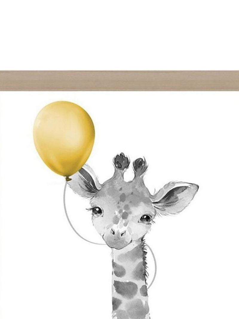 Lot de 3 tableaux toile Balloons 30x30 cm Blanc - Kiabi