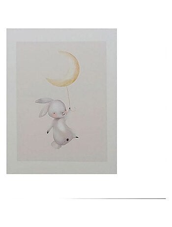 Lot de 3 tableaux toile Doudous 30x40 cm