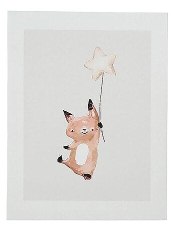 Lot de 3 tableaux toile Doudous 30x40 cm