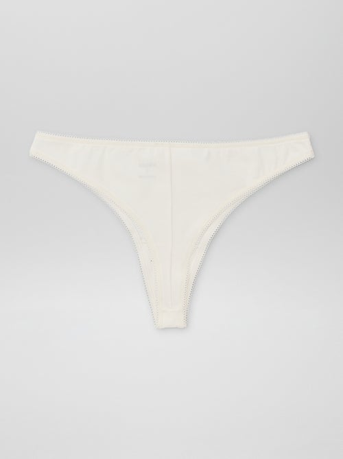 Lot de 3 tangas en coton - Kiabi