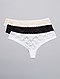     Lot de 3 tangas en dentelle  vue 1
