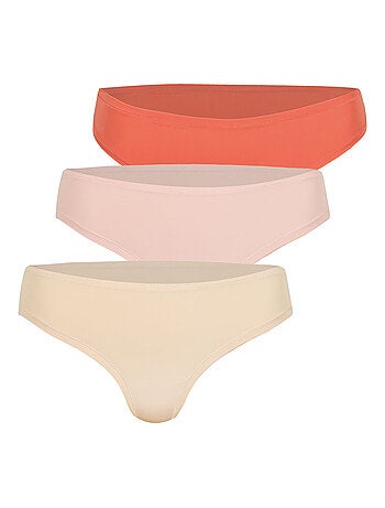 Lot de 3 tangas femme Ecopack Micro Athena
