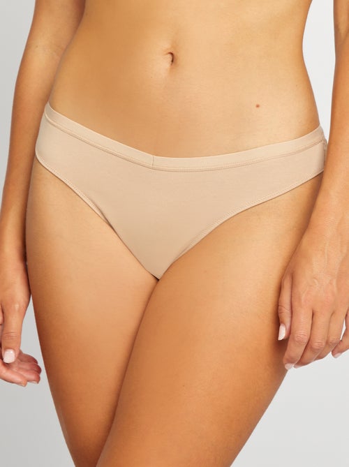 Lot de 3 tangas maternité avec dentelle - Kiabi