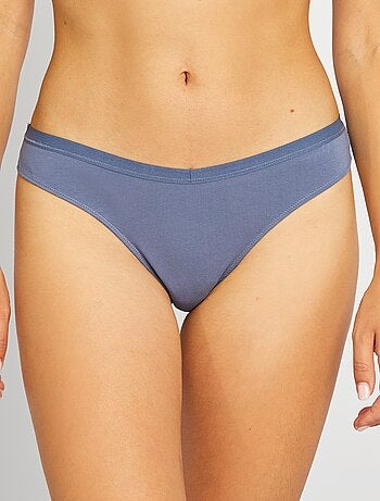 Lot de 3 tangas maternité avec dentelle