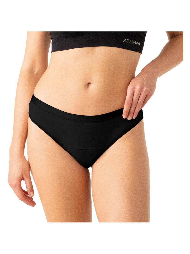 Lot de 3 tangas menstruels femme Athena Noir - Kiabi