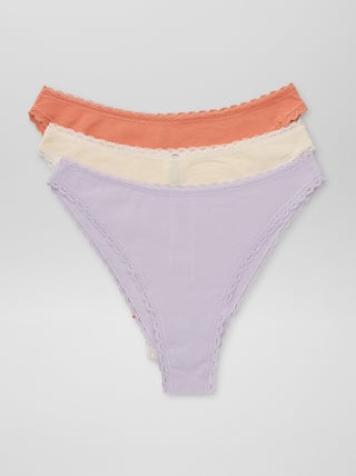Lot de 3 tangas