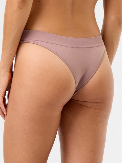 Lot de 3 tangas sans couture - Kiabi