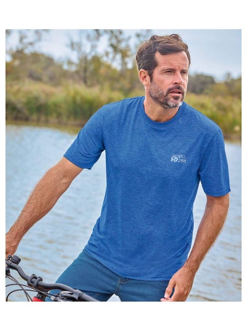 Lot de 3 Tee-Shirt Jersey Polyester Chiné  - ATLAS FOR MEN - Kiabi