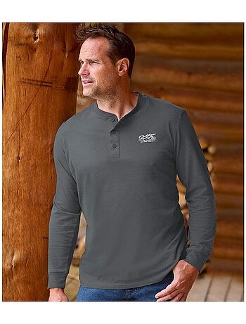 Lot de 3 Tee-Shirts à Col Tunisien Outdoor - ATLAS FOR MEN