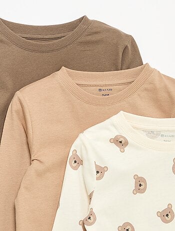 Lot de 3 tee-shirts à manches longues