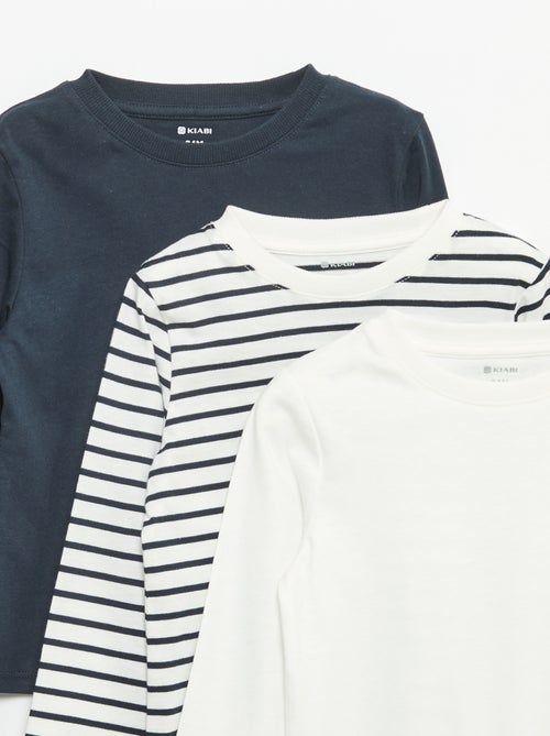 Lot de 3 tee-shirts à manches longues - Kiabi Lot de 3 tee-shirts à manches longues - Kiabi