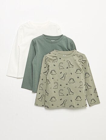 Lot de 3 tee-shirts à manches longues