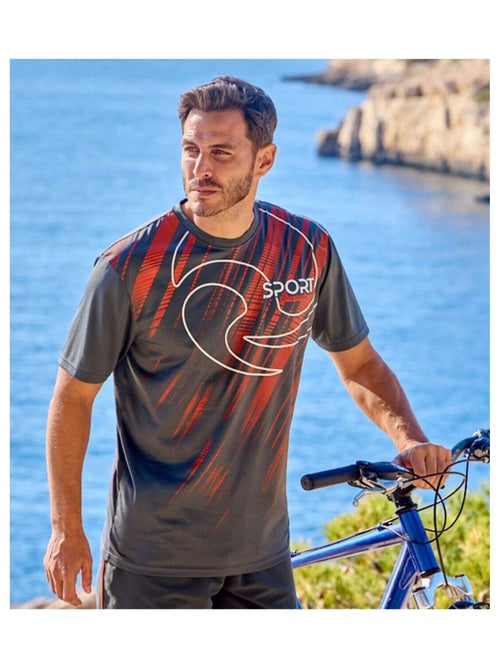 Lot de 3 Tee-Shirts Active Sport   - ATLAS FOR MEN - Kiabi