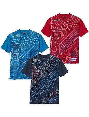 Lot de 3 tee-shirts active summer - atlas for men