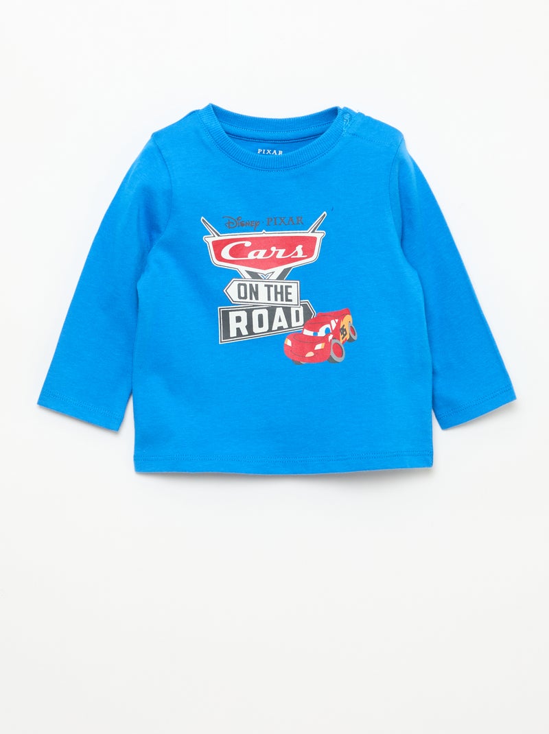 Lot de 3 tee-shirts 'Cars' Blanc/bleu/noir - Kiabi
