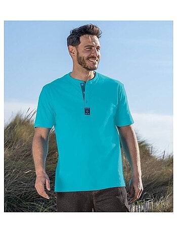 Lot de 3 Tee-shirts Col Boutonné Unis - ATLAS FOR MEN