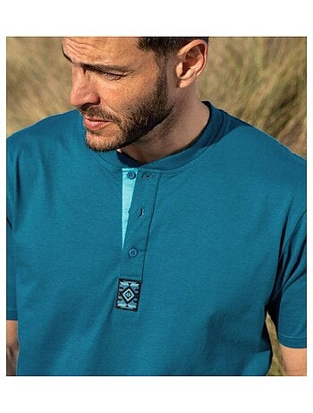 Lot de 3 Tee-shirts Col Boutonné Unis - ATLAS FOR MEN