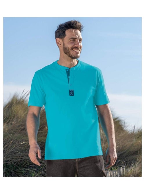 Lot de 3 Tee-Shirts Col Boutonné   - ATLAS FOR MEN - Kiabi