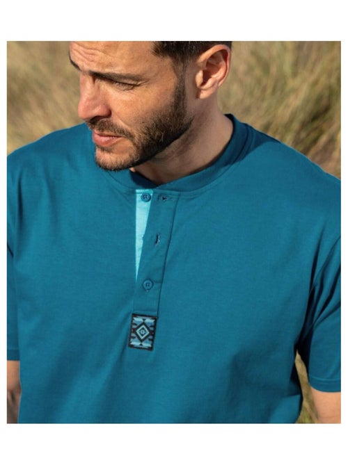 Lot de 3 Tee-Shirts Col Boutonné   - ATLAS FOR MEN - Kiabi