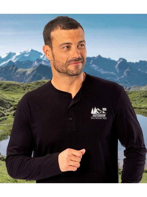 Lot de 3 Tee-shirts Col Boutonné - ATLAS FOR MEN - Kiabi Lot de 3 Tee-shirts Col Boutonné - ATLAS FOR MEN - Kiabi