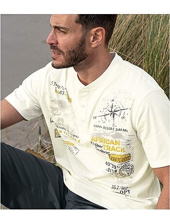 Lot de 3 tee-shirts col boutonné capri - atlas for men