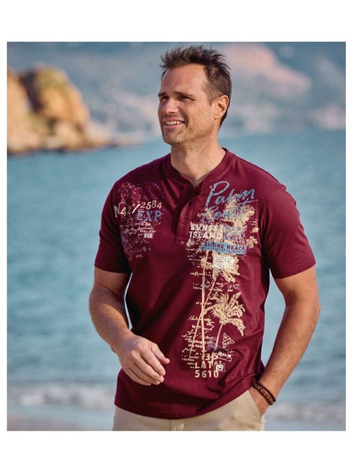 Lot de 3 Tee-Shirts Col Boutonné Capri   - ATLAS FOR MEN - Kiabi