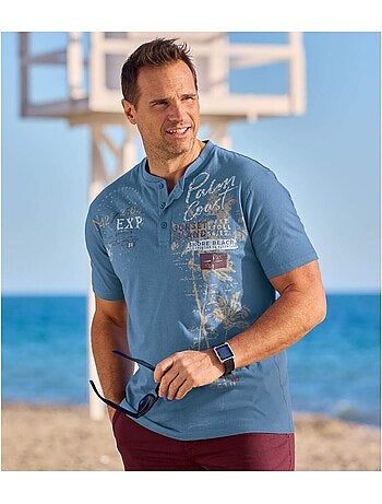 Lot de 3 tee-shirts col boutonné capri - atlas for men