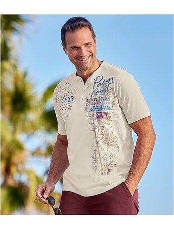 Lot de 3 tee-shirts col boutonné capri - atlas for men