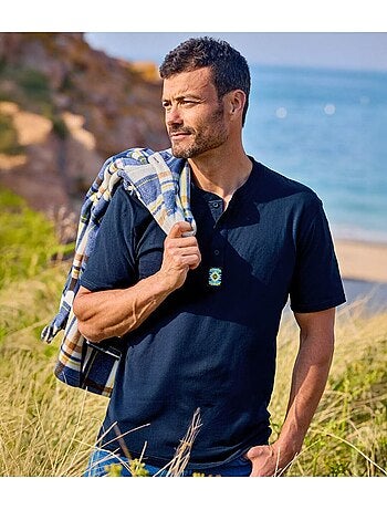 Lot de 3 tee-shirts col boutonné cotons - atlas for men