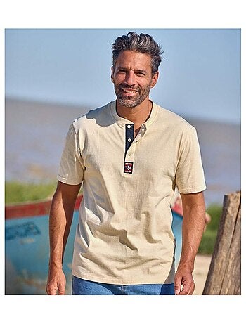 Lot de 3 Tee-shirts Col Boutonné Unis - ATLAS FOR MEN